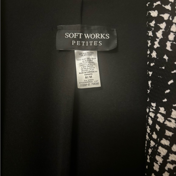 Soft Works Petites Checkered Blazer - Picture 5 of 6